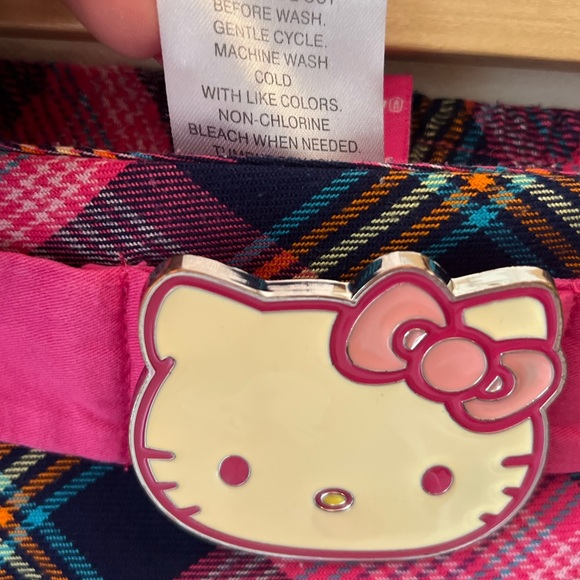 Hello Kitty Kids Skort Hello Kitty Buckle Belt Size Small - Picture 5 of 10